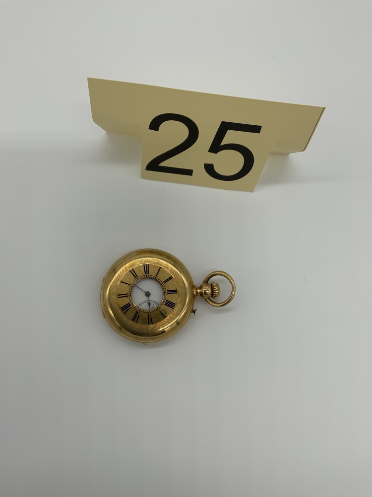 Ancienne montre de poche en or à 3 couvercles