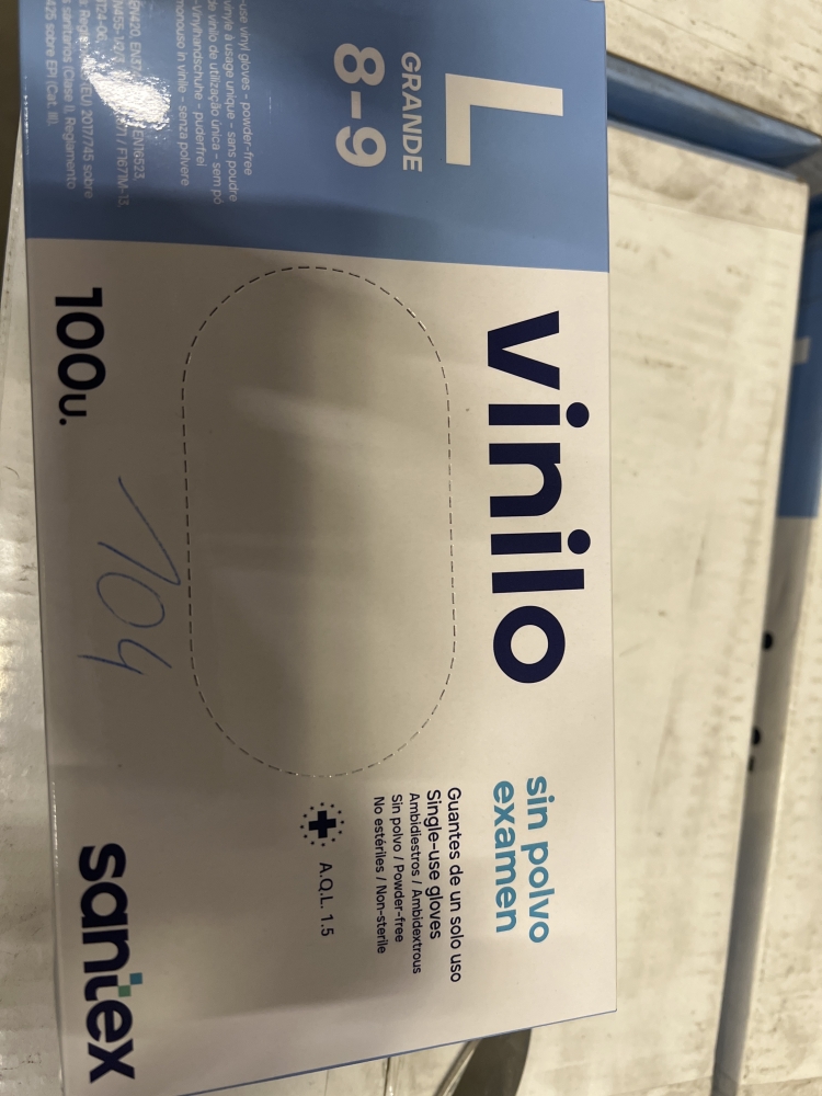 Gants Vinyl Transparent,