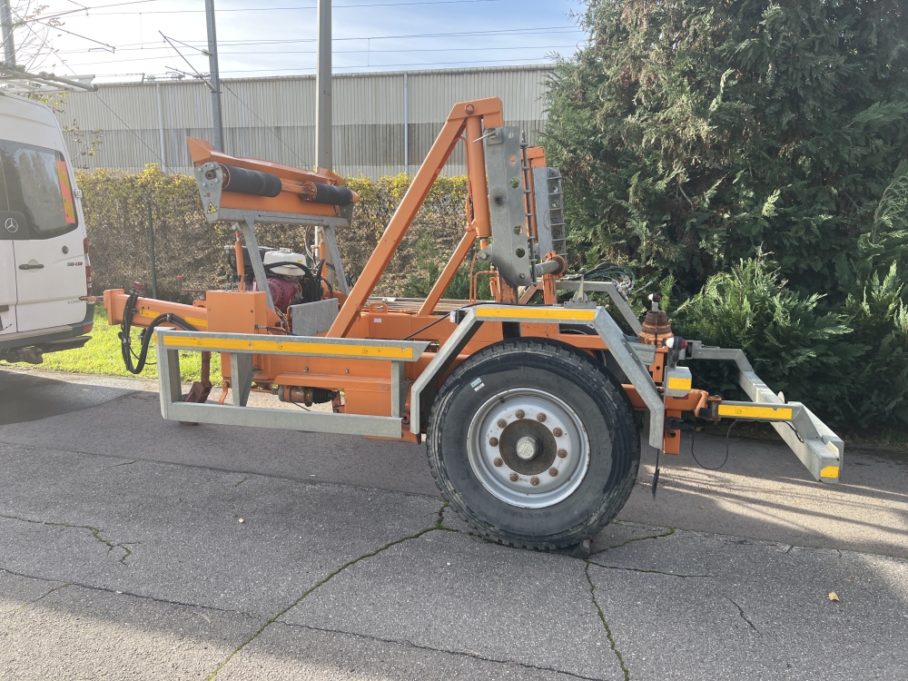 Remorque porte rouleau à câble