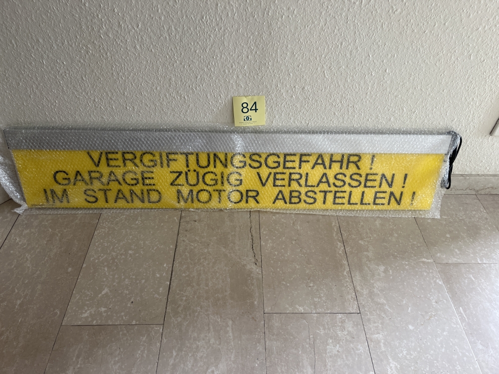 Enseigne ‘Gas Warning’
