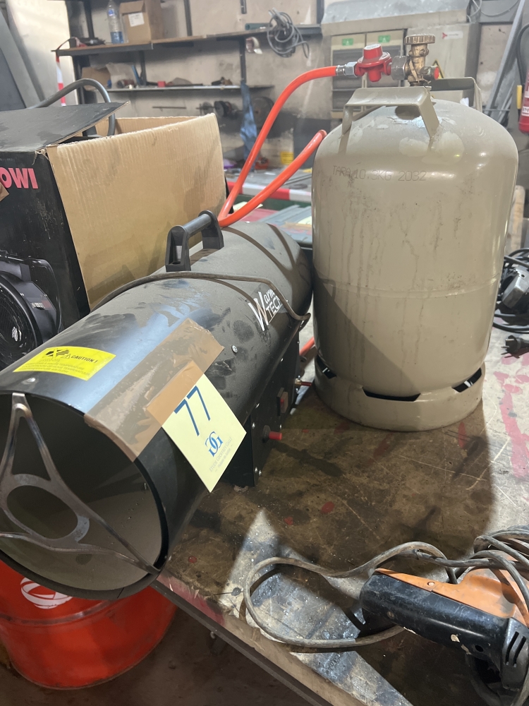 Chauffage à gaz avec bouteille