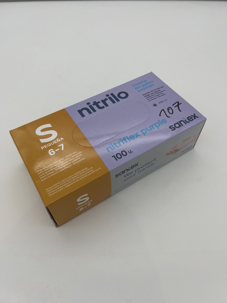 Gants Nitrile Nitriflex mauve,